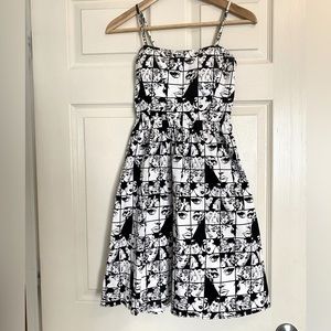 twik Pop Art Fit & Flare Dress - size XS